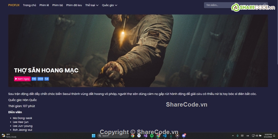 Web xem phim,xem phim,giao diện phim,Đồ án